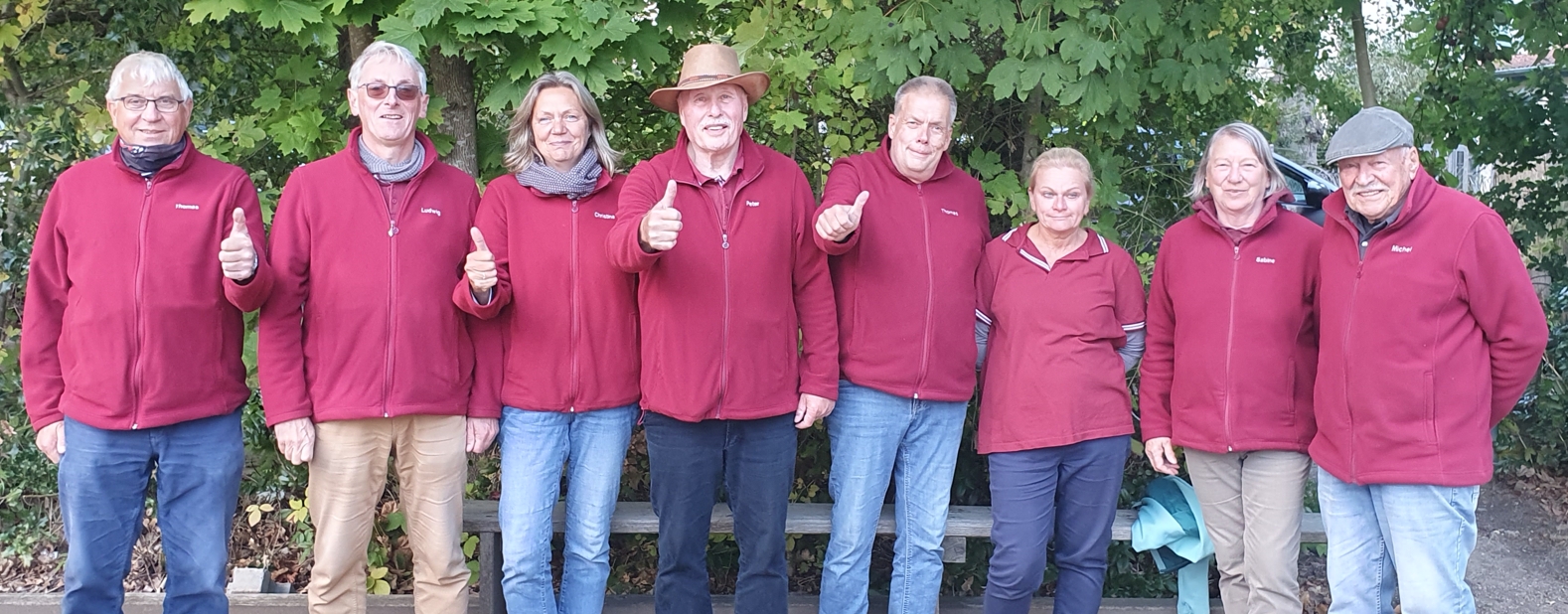 Das Team KBCzL 2 bei der Relegation in Bad Segegberg, es fehlen Christine W, Lisa K. und Rainer D.